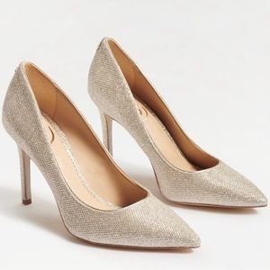 Sam Edelman Size 8 Gold Sparkly Shoes